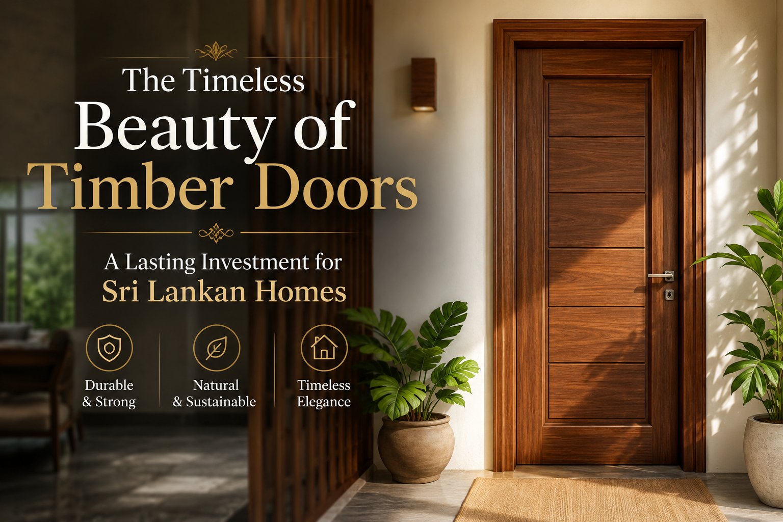 The Timeless Beauty of Timber Doors: A Lasting Investment for Sri Lankan Homes